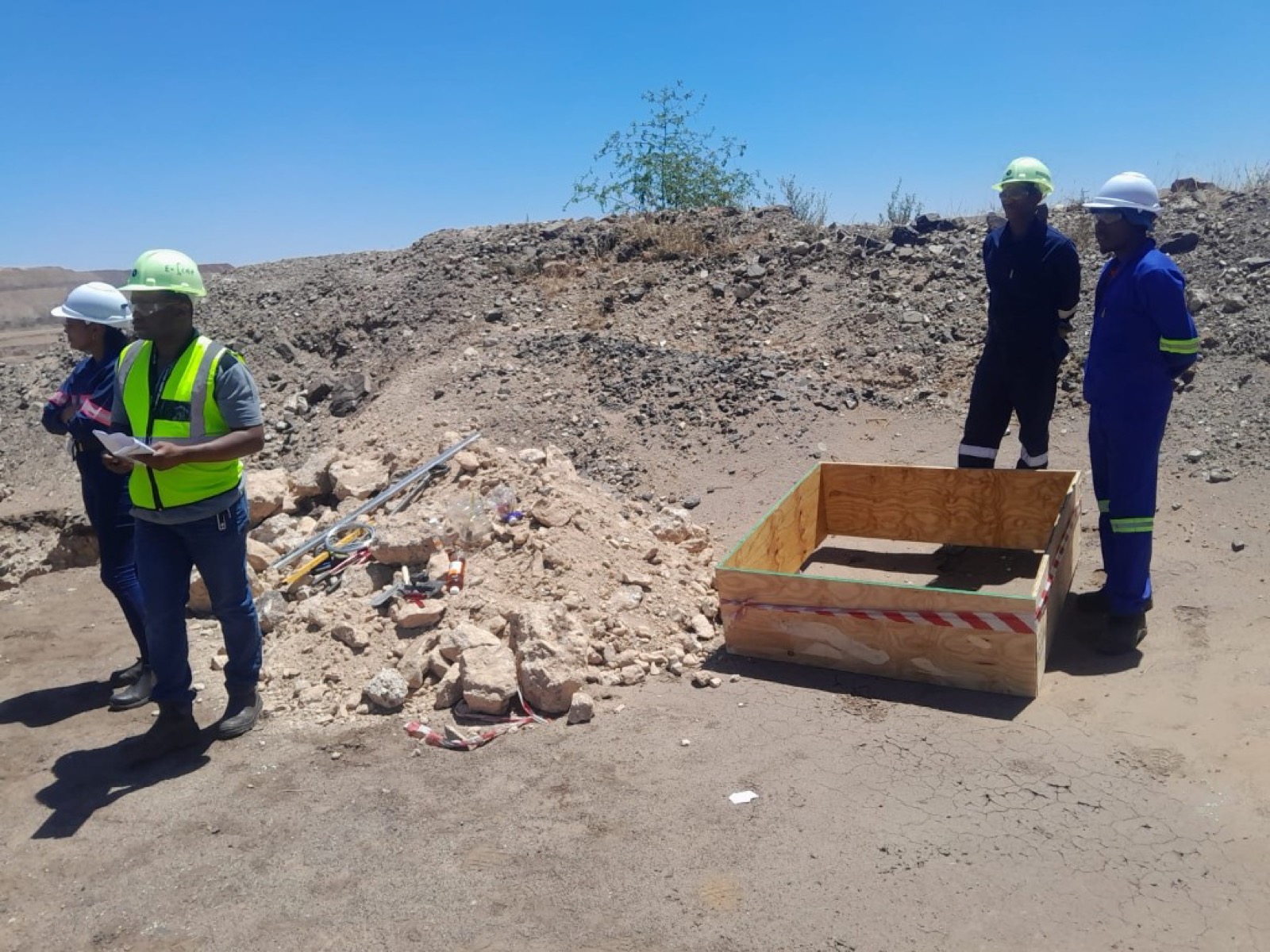 RMGP team supervising a project site